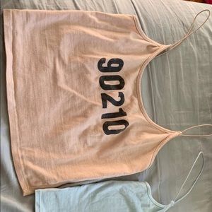 Spaghetti strap crop tops